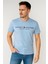 Tommyhılfıger Est Baskılı Bisiklet Yaka Pamuk Penye Tshirt Bebe Mavisi 1