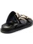 Siyah Leather Kadın Terlik K04666013903 4