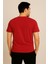 Pamuk Penye Bisiklet Yaka T-Shirt Kırmızı Polo 2