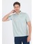 Yeşil Polo Yaka Kısa Kol Cepli Comfort Fit Pamuklu Tişört 1011250180 3