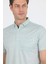 Yeşil Polo Yaka Kısa Kol Cepli Comfort Fit Pamuklu Tişört 1011250180 4