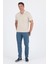 Bej Polo Yaka Kısa Kol Cepli Comfort Fit :%100 Pamuk Tişört 1011250181 2