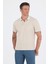 Bej Polo Yaka Kısa Kol Cepli Comfort Fit :%100 Pamuk Tişört 1011250181 3