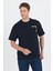 Siyah Kısa Kol Bisiklet Yaka Kapaklı Cep Pamuk Casual Oversize Tişört 1011250131 1