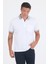 Beyaz Polo Yaka Kısa Kol Cepli Comfort Fit :%100 Pamuk Tişört 1011250181 1