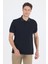 Siyah Polo Yaka Kısa Kol Cepli Comfort Fit :%100 Pamuk Tişört 1011250181 1