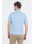 Açık Mavi Kısa Kol Düz Suprem Polo Yaka Cepsiz Pamuklu Casual Slim Fit Tişört 1011250160_603 5