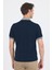 Koyu Lacivert Polo Yaka Kısa Kol Cepsiz Slim Fit :%100 Pamuk Tişört 1011250182 5