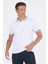 Beyaz Polo Yaka Kısa Kol Cepsiz Slim Fit :%100 Pamuk Tişört 1011250182 1