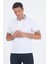 Beyaz Polo Yaka Kısa Kol Cepsiz Slim Fit :%100 Pamuk Tişört 1011250182 3