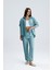 Kadın Oversize Alt Üst Takım – Gömlek ve Lastikli Pantolon Ikili Set 2