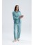 Kadın Oversize Alt Üst Takım – Gömlek ve Lastikli Pantolon Ikili Set 3