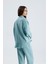Kadın Oversize Alt Üst Takım – Gömlek ve Lastikli Pantolon Ikili Set 4