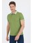 Fıstık Yeşili Polo Yaka Kısa Kol Cepsiz Slim Fit :%100 Pamuk Tişört 1011250182 1