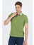 Fıstık Yeşili Polo Yaka Kısa Kol Cepsiz Slim Fit :%100 Pamuk Tişört 1011250182 3