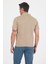 Kahverengi Kısa Kol Düz Suprem Polo Yaka Cepsiz Pamuklu Casual Slim Fit Tişört 1011250164_402 5