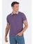 Mor Polo Yaka Kısa Kol Cepsiz Slim Fit :%100 Pamuk Tişört 1011250182 1