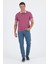 Vişne Polo Yaka Kısa Kol Cepsiz Slim Fit :%100 Pamuk Tişört 1011250182 2