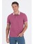 Vişne Polo Yaka Kısa Kol Cepsiz Slim Fit :%100 Pamuk Tişört 1011250182 3