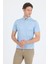 Açık Mavi Kısa Kol Düz Suprem Polo Yaka Cepsiz Pamuklu Casual Slim Fit Tişört 1011250160_603 3