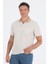 Bej Kısa Kol Polo Yaka Cepli Classic Standart Beden Tişört 1011250171 3