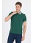 Koyu Yeşil Polo Yaka Kısa Kol Cepsiz Slim Fit :%100 Pamuk Tişört 1011250182 1