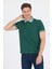 Koyu Yeşil Polo Yaka Kısa Kol Cepsiz Slim Fit :%100 Pamuk Tişört 1011250182 3