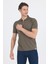 Koyu Haki Kısa Kol Düz Suprem Polo Yaka Cepsiz Esnek Casual Slim Fit Tişört 1011250161_720 8