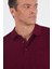 Bordo Kısa Kol Polo Yaka Cepli Classic Standart Beden Tişört 1011250173 4