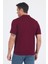 Bordo Kısa Kol Polo Yaka Cepli Classic Standart Beden Tişört 1011250173 5
