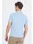 Koyu Mavi Kısa Kol Düz Suprem Polo Yaka Cepsiz Pamuklu Casual Slim Fit Tişört 1011250164_300 5