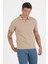 Kahverengi Kısa Kol Düz Suprem Polo Yaka Cepsiz Pamuklu Casual Slim Fit Tişört 1011250164_402 1