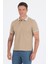 Koyu Bej Polo Yaka Kısa Kol Cepsiz Slim Fit :%100 Pamuk Tişört 1011250182 1