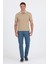 Koyu Bej Polo Yaka Kısa Kol Cepsiz Slim Fit :%100 Pamuk Tişört 1011250182 2