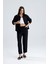 Kadın Oversize Alt Üst Takım – Gömlek ve Lastikli Pantolon Ikili Set 1