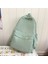 Yeni Su Geçirmez Naylon Kadın Sırt Çantası Kadın Seyahat Çantası Sırt Çantaları Genç Kızlar Için Okul Çantası Düz Renkli Kitap Çantası Mochila Kitap Çantası Renk: Yeşil Kolye (Yurt Dışından) 1