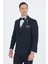 Siyah Kılıç Yaka Kruvaze Slim Fit Ceremony Takım Elbise 1001250203 2