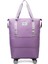 Oxford Bezi Büyük Kapasite Seyahat Çantası Kuru Islak Ayırma Depolama Iş Seyahat Bagaj Çantası Çıkarılabilir Evrensel Tekerlek Renk: Mor (Yurt Dışından) 1