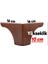 Grow Lüks Mobilya Kanepe Koltuk Baza Yükseltici Ayağı 10 cm Kahverengi Ahşap Desenli Ayakları 3