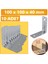 L Demiri Mobilya Dolap Duvar Sabitleme 10 Adet Metal Köşebent 100X100X40 mm Bağlantı Aparatı Gönye 1