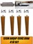 Ahşap Dolap Mobilya Koltuk Kanepe Ayağı Ayakları M8 12 cm (Ceviz) Bağlantı Aparatlı 4'lü Set 1