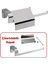 Mutfak Aparat Uzun Kağıt Havluluk Banyo Lavabo Kapaklı Kağıtlık 26 cm Metal Sağlam Krom 5