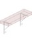 Ferforje Raf Altı Ayak Dekoratif Raf Tutucu 155 x 230 mm Beyaz Montaj Aparatı 3