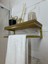 Fulya Banyo Ahşap Raflı Gold Metal Havlu, Şal Askılık 5