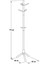 Valencıa Döner Kollu Masif Askılık-Beyaz 46X176X46 cm (Gxyxd) 4