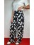 Beli Latikli Desenli Kadın Pantalon 2