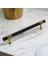 Lamos Mobilya Mutfak Dolabı Çekmece Dolap Kulpları Kapak Kulpu Kulbu Siyah Altın 192 mm Metal Kulp. 4