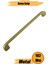 Bena (192 mm - 19.2 Cm) Mat Gold Metal Mobilya Mutfak Çekmece Dolap Dolabı Kulbu Kulpu Kulpları. 1