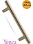 Yonca (96 mm - 9.6 Cm) Metal Saten Renk Mobilya Mutfak Dolap Çekmece Dolabı Kulpu Kulbu Kulpları. 1