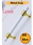 Lamos Mobilya Mutfak Dolabı Çekmece Dolap Kulpları Kapak Kulpu Kulbu Beyaz Altın 96 mm Metal Kulp. 1